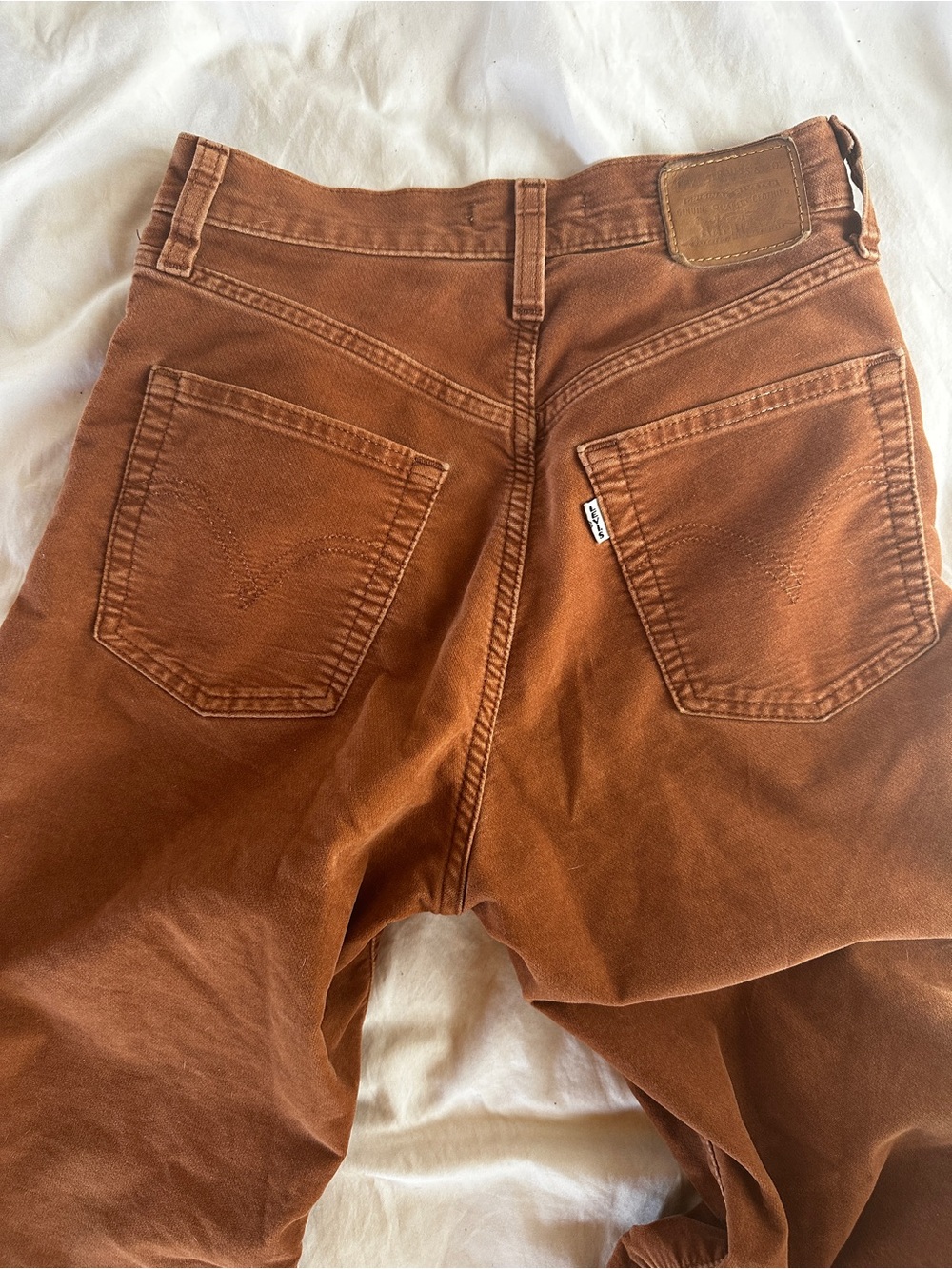 Levi's Ribcage Straight Ankle Rust Brown